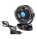 KARDECK Car Fans 12V Electric Auto Cooling Fan, Headrest 360 Degree Rotatable Dual Head Speed Rear Seat Air Fan For All Auto Vehicles