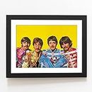 Craftolive The Beatles Classic Wall Poster Frame for Wall Decor, Room Decor, Home Decor, Study Room, Office, Gift Framed Poster, Wall Frame