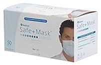 Medicom Safe+ Premier Earloop Mask, Blue, 50 Count