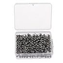 MYADDICTION 400 Piece Metallic Color Beads Head Push Pins Office Drawing Pins Black Gold Crafts | Multi-Purpose Craft Supplies | Other Multi-Purpose Crafting