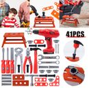 41PCS Kids Tools DIY Kit Play Set Construction Toys Set Child Boys Work Bench UK