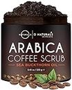O Naturals Dead Sea Salt + Arabica Coffee Exfoliating Scrub - Natural & Organic Body Scrub Exfoliator, Face Scrub & Foot Scrub - 100% Vegan Hydrating & Cleansing Body Exfoliator/Face Exfoliator