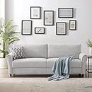 Maroosh Classy Solid Wood Fabric Classy Two Seater Sofa Couch/Love Seat Sofa in Rectangular for Living Room/Bedroom/Home Office - Grey