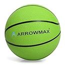 ArrowMax Basketball for Kids Junior Size for Children and Kids, Premium Rubber Material, for Kids 2 3 5 7 + Years Old, Size 3 (Green)