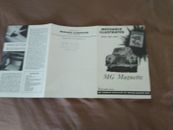 SALES BROCHURE - 1954 MG Magnette ZA Sales Brochure