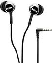 Sony MDR-EX155AP in-Ear Wired Headphones with Mic (Black)