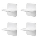3m Adhesive Furniture Anchors No Drill, Anti Tip Furniture Wall Anchors for Baby Proofing, Secure Bookshelf Dresser Shelf Cabinet to Wall for Child Safety - Removable, No Screw（4 Packs)