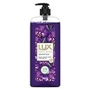 Lux Body Wash Fragrant Skin Black Orchid Scent & Juniper Oil SuperSaver XL Pump Bottle with Long Lasting Fragrance, Glycerine, Paraben Free, Extra Foam, 750 ml