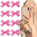 8 Stück Rosa Schleife Haarspangen Damen Haarklammer Klein Bow Hair Clips for Women Hair Accessories Pink Hair Clip Haarspange Haarclips Schleifen Haarklemmen Damen Haarklammern Mädchen Haarschmuck