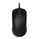 BenQ Zowie Fk1+-C Symmetrical Gaming USB Mouse for Esports |Weight-Reduced | Paracord Cable & 24-Step Scroll Wheel for More Personal Preference| Driverless | Matte Black Coating | Extra Large Size