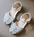 Toddler Baby Girl Silver Shoes for Party Occasions - Size 30 - 19cm - Gorgeous
