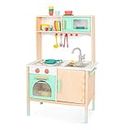 B. toys - Mini Chef Kitchenette - Wooden Play Kitchen, Pretend Play and Imaginative Play for Kids, 2 Years + (33 pieces)