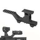 QIRUIMY Tactical Red Dot Riser Mount Group Type Hydra Scope Mount 20mm Picatinny Rail Base Adapter Mount for T1 T2 Optic Scope Sight (Black)
