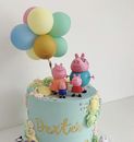PEPPA PIG  Cake Topper & GEORGE PIG Figures Mummy Daddy  US Seller