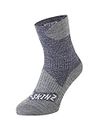 SEALSKINZ Womens Length Bircham Waterproof All Weather Ankle Sock, Navy Blue/Grey Marl, Medium US