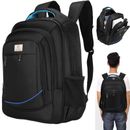 17.3 inch Men Women Laptop Backpack Waterproof Large Rucksack Travel School Bag