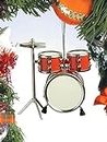 Musical Instrument Christmas Ornament (3" Red Drum Set) by Broadway Gifts