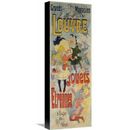Global Gallery 'Grands Magasins du Louvre/Jouets, Etrennes 1891' by Jules Cheret Vintage Advertisement on Wrapped Canvas in Gray | Wayfair