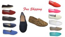 Women Canvas Slip-on Flats Nice and Comfortable Fit FREE SHIPPING GREAT PRICE