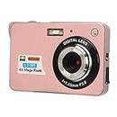 Digital Camera for Photography, 4K 48MP Vlogging Camera 8X Digital Zoom, Rechargeable Student Compact Camera, 550mAh Travel Camera for Continuous Shooting (Pink)