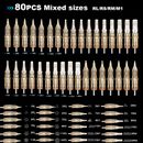 80pcs Tattoo Nadeln Mix Set RL/RS/RM/M1 Steril Einweg Cartridge Needles 0.35mm