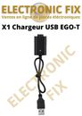 X1 Chargeur USB pour Ego-T cigarette électronique sans nicotine et sans liquide