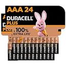 Piles AAA Duracell Plus (lot de 24) - Alcalines 1,5V, LR03 MN2400