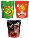 Derby Pack of 6_Flavors Kaireez, Naranja, Cafetto/Party Pack/Return Gifts for Birthday to Your Family & Friends, (50 pcs every Pack/ 2pkts each flavors