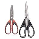 Zyliss 2-Piece Scissor Value Set - Stainless Steel Kitchen Scissors and Shears Set Perfect for Cutting Herbs, Lettuce & More