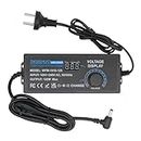 DIGISHUO 120W Power Supply Adjustable DC 3V~12V 10A Adapter |100V-240V AC to DC Converter W/LED Voltage Display and 8 Tips, for Household Electronics (DC 3~12V 120W)