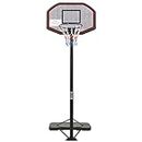 KL KLB Sport Portable Basketball Hoop System Height Adjustable Basketball Stand for Teens Adults Indoor Outdoor w/Wheels, 43 Inch Backboard