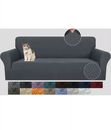  Newest 3 Pieces Couch Covers for 2 Cushion Couch Loveseat(2 Cushions) Dark Gray