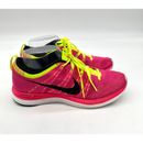 Nike Tenis Womens Flyknit One Lunarlon Running Shoes Pink/Volt Size 8 EUR 39