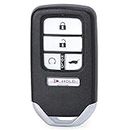 Keymall Smart Key Fob Keyless Entry Remote Start Replacement for Honda Pilot 2016-2018 for Civic CR-V 2017-2020 KR5V2X 5 Buttons 433 Mhz ID47 Chip