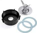 Oster Blender Replacement Parts Blender Blade with Jar Base Cap and 2 Rubber O Ring Seal Gasket Accessory Refresh Kit by TOSAMZOO