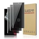 DYNASCO 3 Pack Privacy Screen Protector for Samsung Galaxy Note 10, 9H Hardness Full Screen Protection Anti-Spy Tempered Glass Film for Samsung Galaxy Note 10 - NO Support Fingerprint Unlock