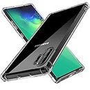 Tremolite Silicone Dual Layer Transparent Ultra Clear Finish Back Cover for Samsung Galaxy Note 10 Plus (Transparent)