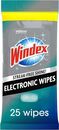 Windex Electronics Wipes, Pre-Moistened Screen Wipes Clean, 25 Count (NEW)