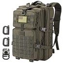 Hannibal Tactical MOLLE Assault Pack, Tactical Backpack Military Army Camping Rucksack, 3-Day Pack