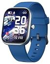 Kids Smart Watch for Boys Girls,IP68 Waterproof Kids Fitness Activity Tracker Watch,Heart Rate Sleep Monitor,8 Sport Modes,Pedometers,Calories Counter,Alarm Clock,Kids Gifts for Teens 5+ (Blue)