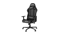 DXRacer P Series Gaming Chair, Premium PVC Leather Racing Style Office Computer Seat Recliner with Ergonomic Headrest and Lumbar Support (Full Black)