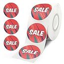 Easykart 1.5 Inch Sale Circle Sticker Labels - Adhesive Label for Retail Store Clearance Promotion Deals Tags Stickers (500 Labels /Roll)