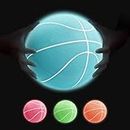 Fastes Glow in The Dark Mini Basketball with Pump(6",4 Pack), Glowing Mini Basketball for Indoor Outdoor Hoop, Small Basketball Balls for Kids, Toddlers, Adults