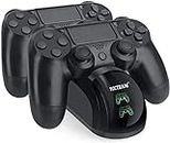 YAEYE PS4 Controller Charger, USB Charger Charging Docking Station Stand for PS4/PS4 Slim/PS4 Pro Controller, Black……
