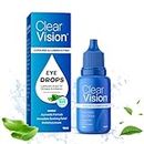 Clear Vision Eye Drop medzzi 10ml |100% Ayurvedic Formula for Digital Eye Strain|For Dryness, Redness, Itching, Daily Use with Aloe Vera, Rose, Honey, Tulsi, Neem, Chandan | AYUSH Certified