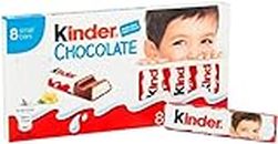 Kinder Chocolate Filled With Milk Chocolate Unique Taste and a Creamy Milky Filling It Comes in a Small Size, Individually Wrapped 100g Gift Box (Italy)