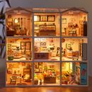 Rolife 1:24 Super Creator Plastic 3D Dollhouse 9-set Decor DIY Adult Xmas Gifts