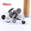 30 Felt Nail Furniture Glides Chair Feet Tips Pads For Hardwood Floors Protector