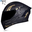 DOT Modular Motorcycle Bluetooth Helmet Full Face Scooter Crash Flip Up Helmet
