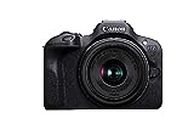 Canon Digital Camera EOS R100 RF-S18-45mm is STM Kit (Black)